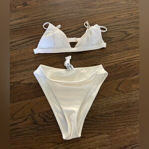 White bikini set
